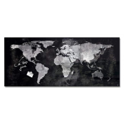 Sklenená tabuľa artverum 130x55cm mapa sveta