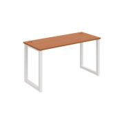 Pracovný stôl UNI O, 140x75,5x60 cm, čerešňa/biela