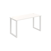 Pracovný stôl UNI O, 140x75,5x60 cm, biela/biela
