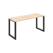 Pracovný stôl UNI O, 160x75,5x60 cm, agát/čierna