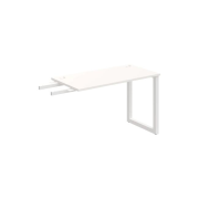 Pracovný stôl UNI O, kolmo reťaziaci, 120x75,5x60 cm, biela/biela
