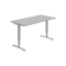 Pracovný stôl RUN, ZO, 3S, 160x64,5-130,5x80 cm, sivá/sivá