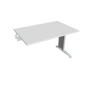 Pracovný stôl Flex, 120x75,5x80 cm, biely/kov