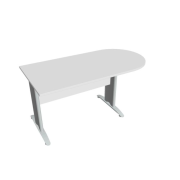 Doplnkový stôl Cross, 160x75,5x80 cm, biela/kov