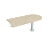 Doplnkový stôl Flex, 160x75,5x80 cm, agát/kov
