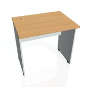 Pracovný stôl Gate, 80x75,5x60 cm, buk/sivý