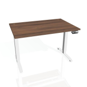 Pracovný stôl Motion, PO, 2S, 180x70,5-120,5x80 cm, orech/biela