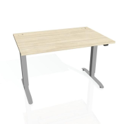 Pracovný stôl Motion, ZO, 3S, 120x61 - 128x80 cm, agát/sivá