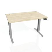 Pracovný stôl Motion, PO, 3S, 160x61-128x80 cm, agát/sivá