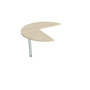 Doplnkový stôl Flex, ľavý, 100,0x75,5x(60x60) cm, agát/kov