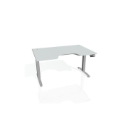 Pracovný stôl Motion Ergo, PO, 2S, 120x70,5-120,5x90 cm, sivá/sivá