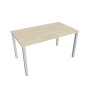 Pracovný stôl Uni, 140x75,5x80 cm, agát/sivá