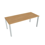 Rokovací stôl Uni, 180x75,5x80 cm, dub/sivá