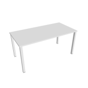 Rokovací stôl Uni, 160x75,5x80 cm, biela/biela