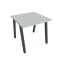 Pracovný stôl UNI A, 80x75,5x80 cm, sivá/čierna