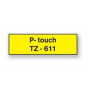 Samolepiaca páska Brother TZe-611 6 mm žltá/čierna