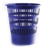 Kôš plastový rebrovaný 12l modrý