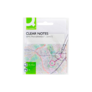 Samolepiaci bloček Q-CONNECT priehľadný 76x76mm 50 l