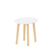 Konferenčný stolík ROOT okrúhly, d=50/v=47,7cm, biely