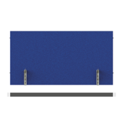 Paraván na hranu stola Akustik, 120 cm, modrý