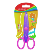 Detské nožnice KEYROAD cik-cak blister mix farieb