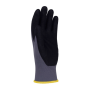 Rukavice pletené, polomáčané DONAU SAFETY Flex, kat. II šedé veľ. 8
