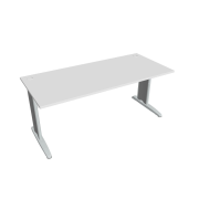 Pracovný stôl Cross, 180x75,5x80 cm, biely/kov