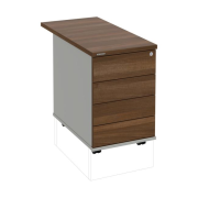 Kontajner Hobis, 40x60x80 cm, bezúchytkové otváranie, orech/sivý