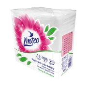 Papierové servítky 1-vrstvové Linteo Satin 33 x 33 cm, biele, 100 ks