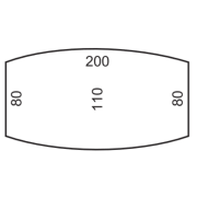 Rokovací stôl Gate, 200x75,5x110 cm, sivá/sivá