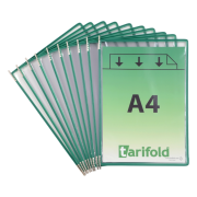 Vrecká Tarifold A4 zelené otvorené zhora 10 ks