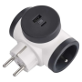 Zásuvka rozbočovacia LEGRAND Revolution 2×, 1× USB-A + 1×USB-C