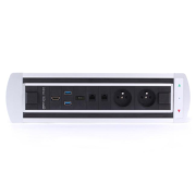 Zásuvkový elektr. otočný panel Vault 012, strieborný