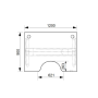 Pracovný stôl Motion Ergo, ZO, 3S, 120x61-128x90 cm, buk/sivá