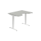 Pracovný stôl Motion Ergo, ZO, 3S, 120x61-128x90 cm, sivá/biela