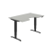 Pracovný stôl Motion Ergo, PO, 3S, 140x61-128x90 cm, sivá/čierna