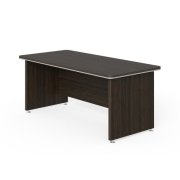 Pracovný stôl Lenza Wels, rovný, 180x76,2x85cm, wenge