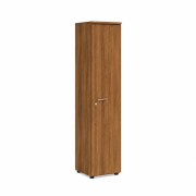 Policová skriňa BASIC, pravé dvere so zámkom, 40x40x182,1cm, orech Dijon