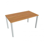 Rokovací stôl Uni, 140x75,5x80 cm, jelša/sivá