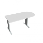 Doplnkový stôl Flex, 160x75,5x80 cm, biela/kov
